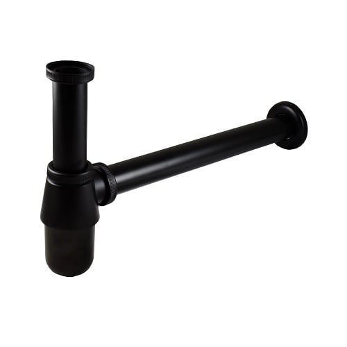Бутилков сифон за мивка без витло 1 1/4" Black