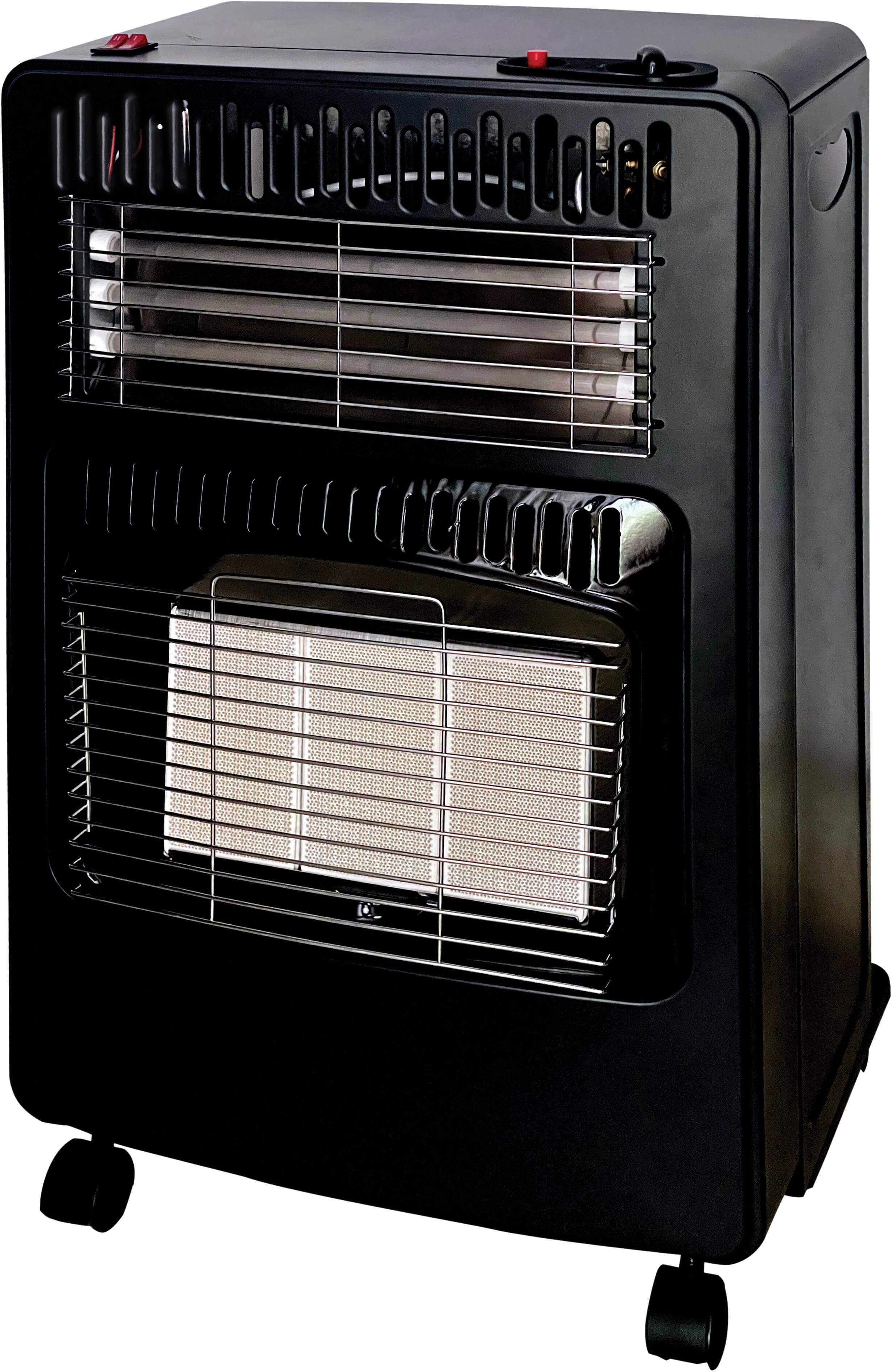 Пeчка за отопление газ + електричество Elite EGERH-1218 Черна 4200 W