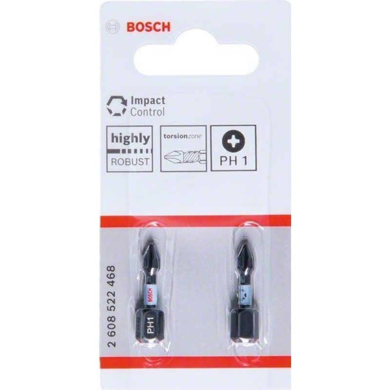 Битове Bosch Pro Phillips Impact PH1 / 25мм 2 броя