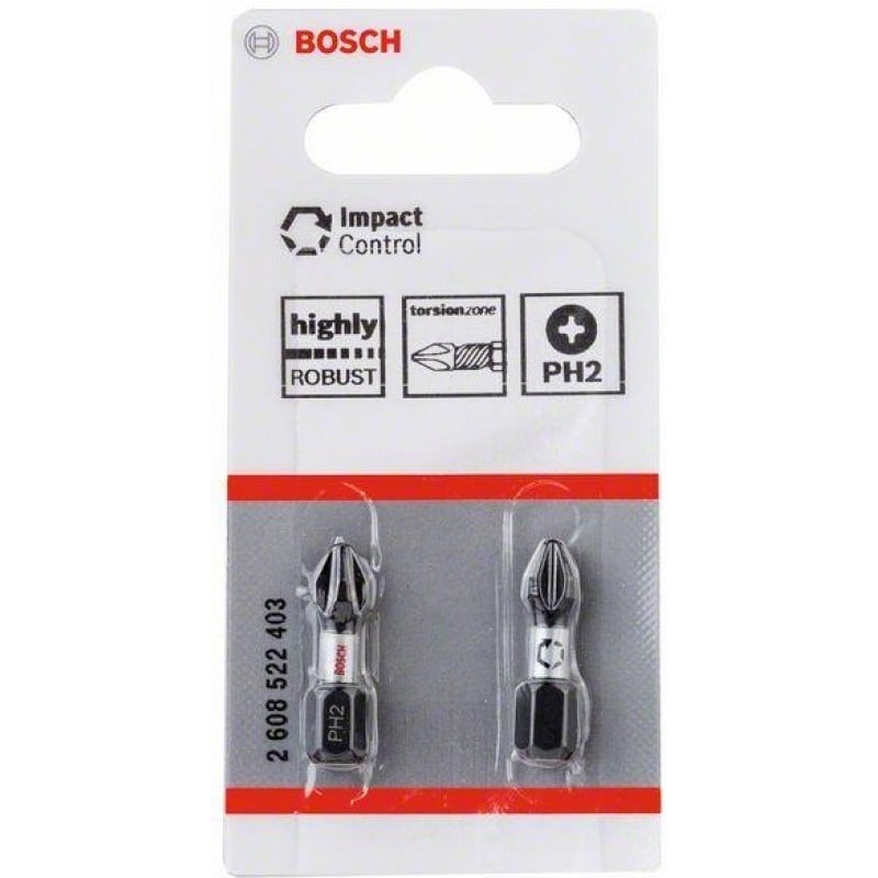 Битове Bosch Pro Phillips Impact PH2 / 25мм 2 броя