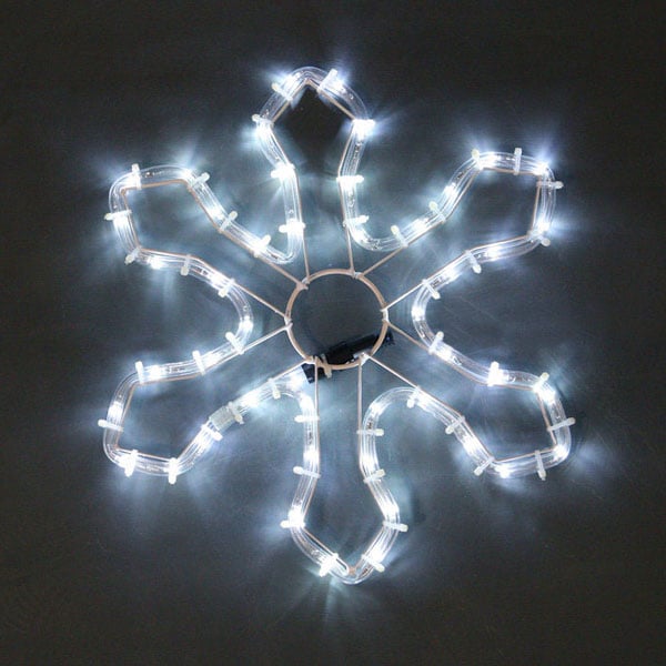Коледна снежинка 48 сини LED лампички IP44 L35/H35см