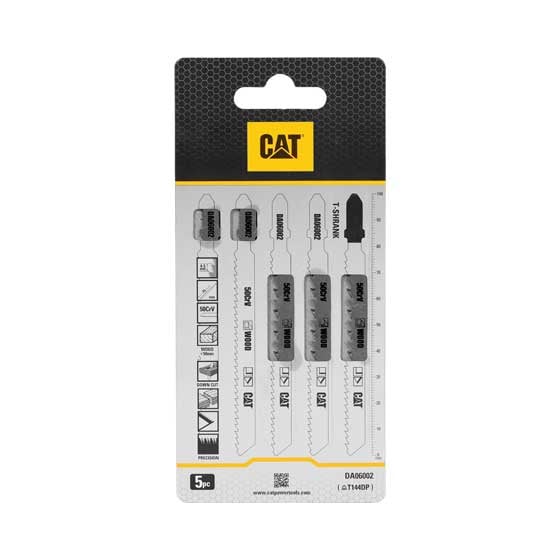 Нож за прободен трион за дърво CAT DA06002 T144D 50CrV 5 броя