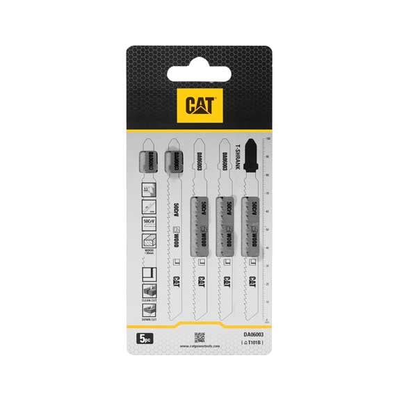 Нож за прободен трион за дърво CAT DA06003 T101B 50CrV 5 броя