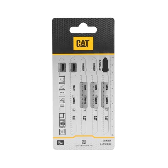 Нож за прободен трион за дърво CAT DA06004 T101BR 50CrV 5 броя