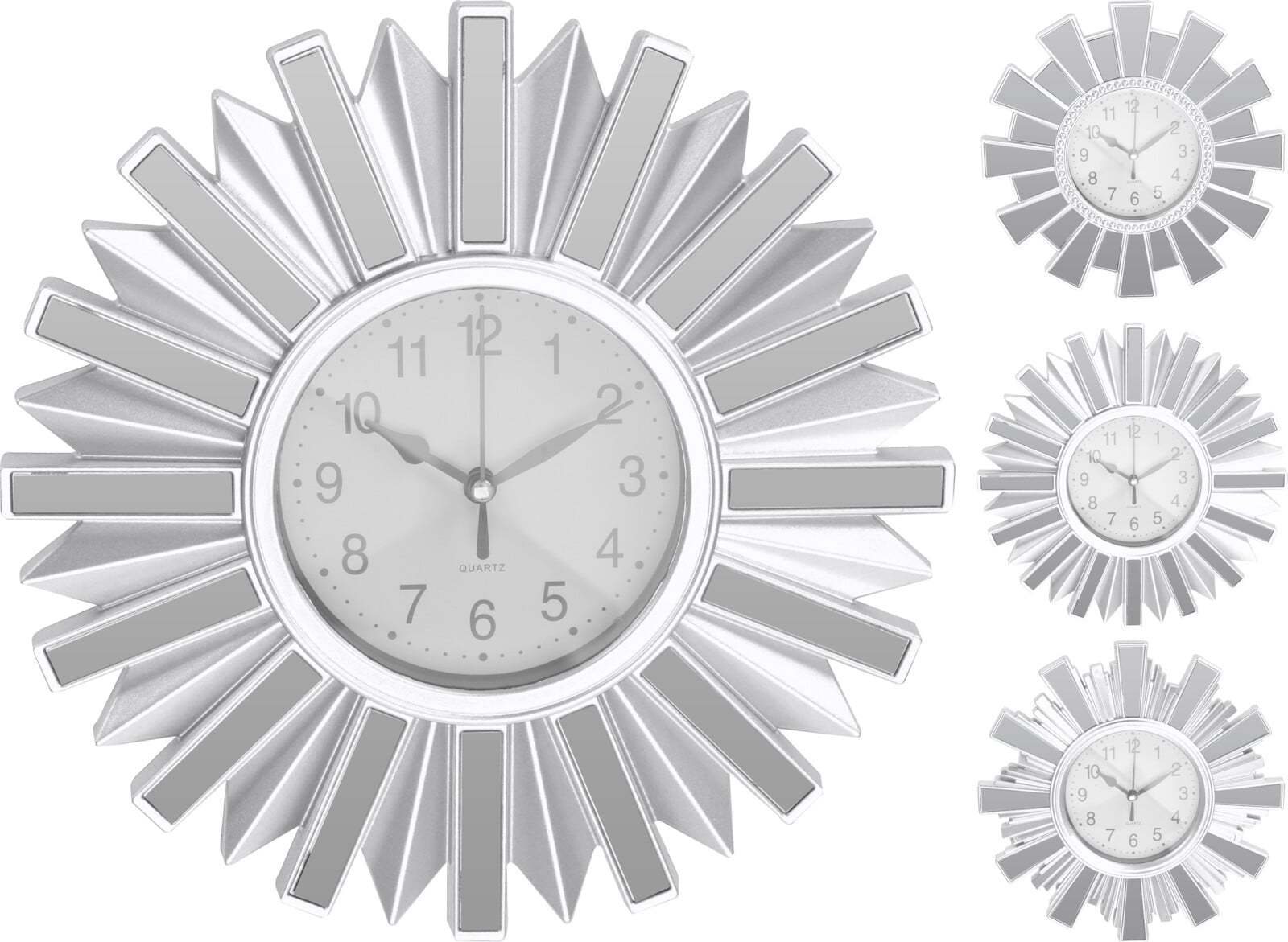 Стенен часовник Silver 25 см 