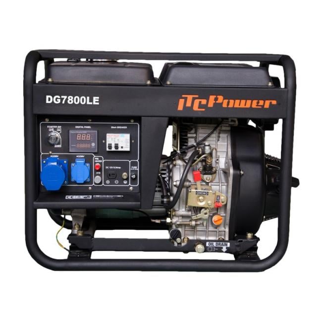 Дизелов монофазен мотогенератор ITC Power DG 7800LE 6,0kW / 6,5kW