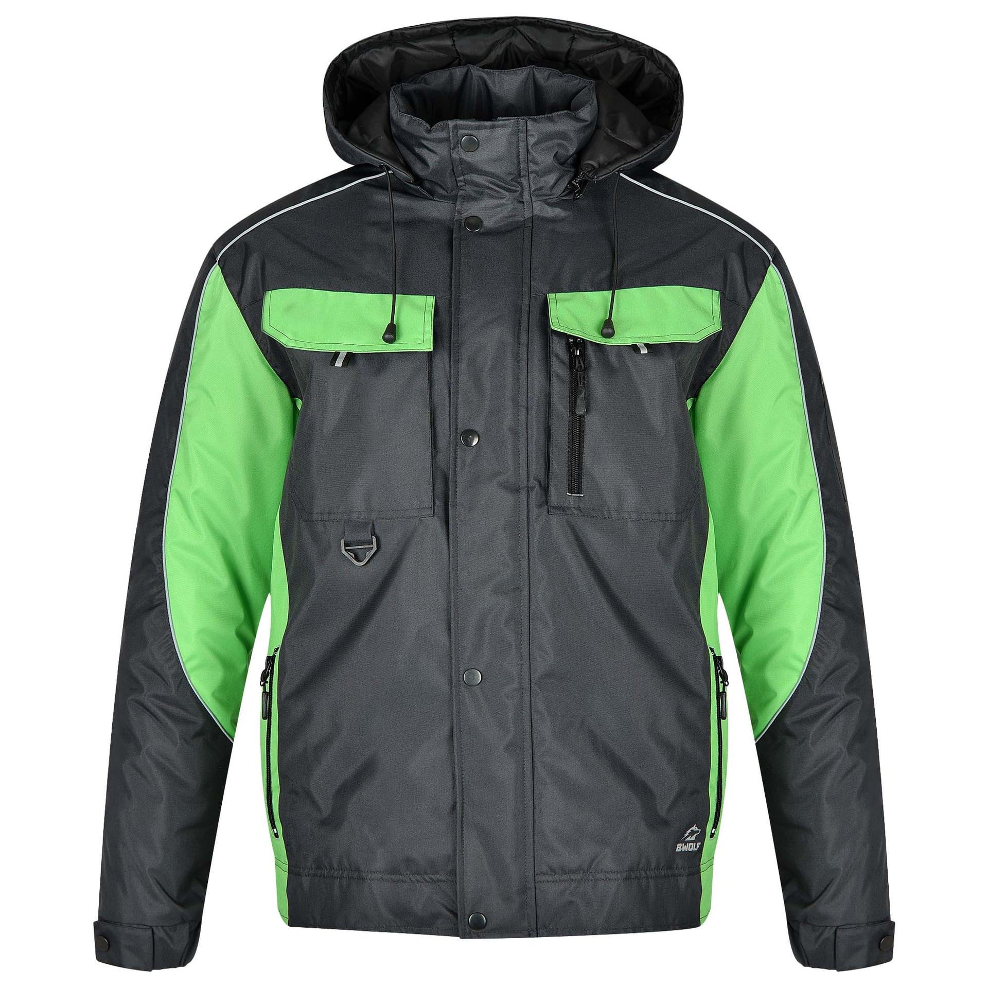 Зимно ватирано яке със сваляща се качулка B-Wolf Braver Jacket 151204 / M