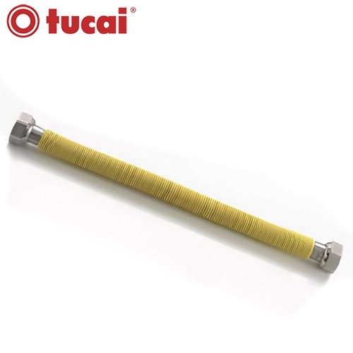 Гъвкава връзка за газ Tucai PressInox Eco 300-510мм ЖЖ 1/2