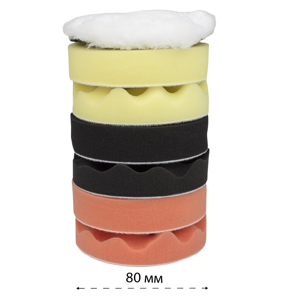 Комплект за полиране Nextool MPS-7380 / 80мм 7 броя