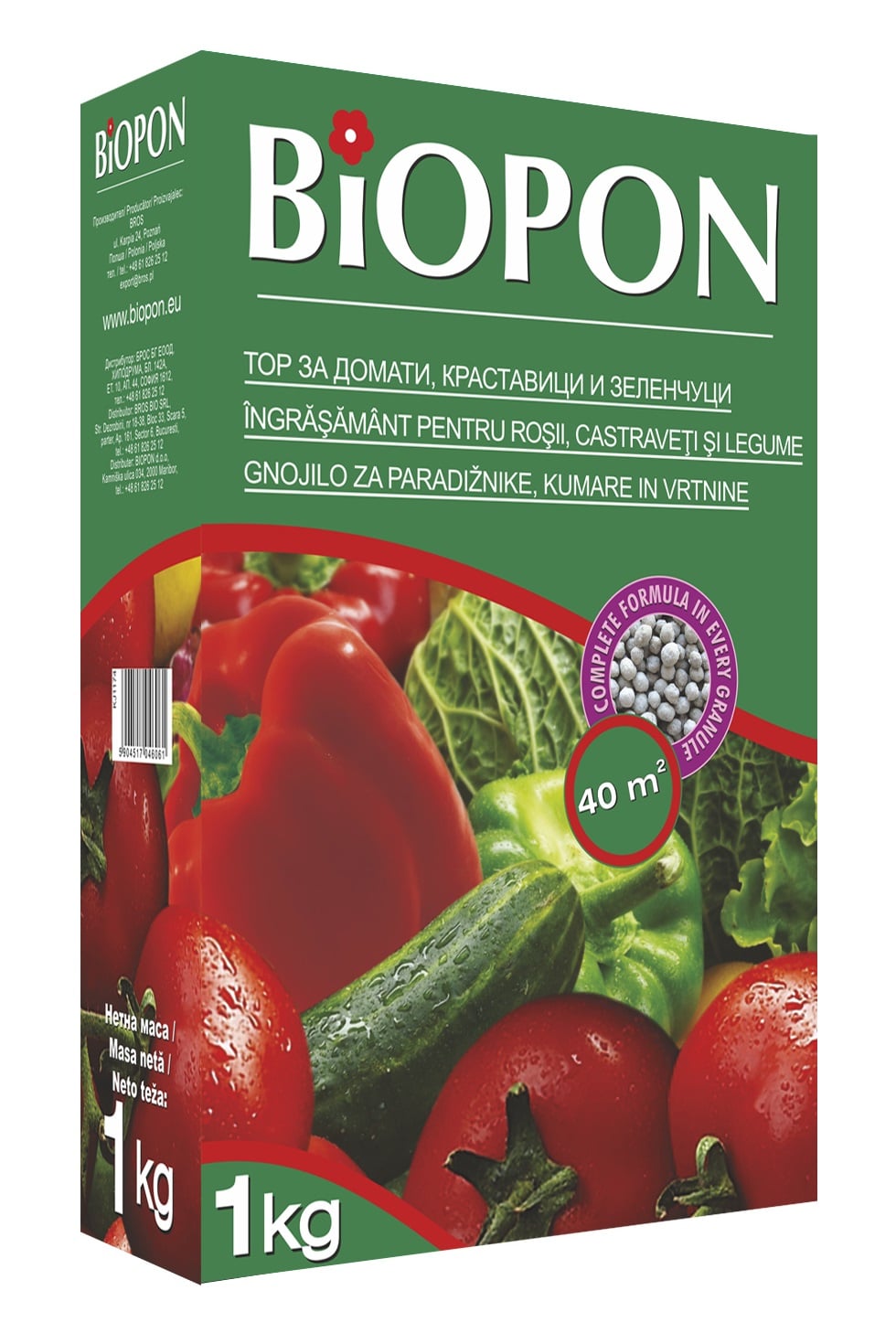 Гранулиран тор за зеленчуци Biopon 1кг 