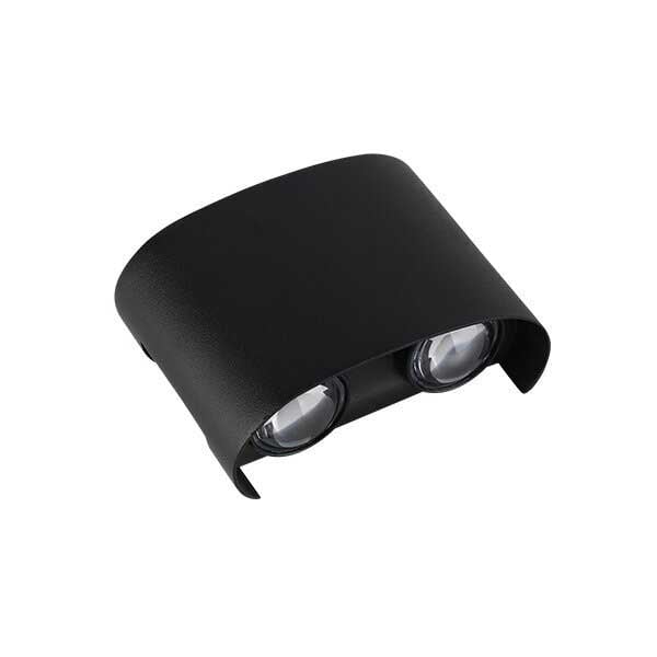 LED стенен осветител Optonica Black Body алуминий 4W IP65 