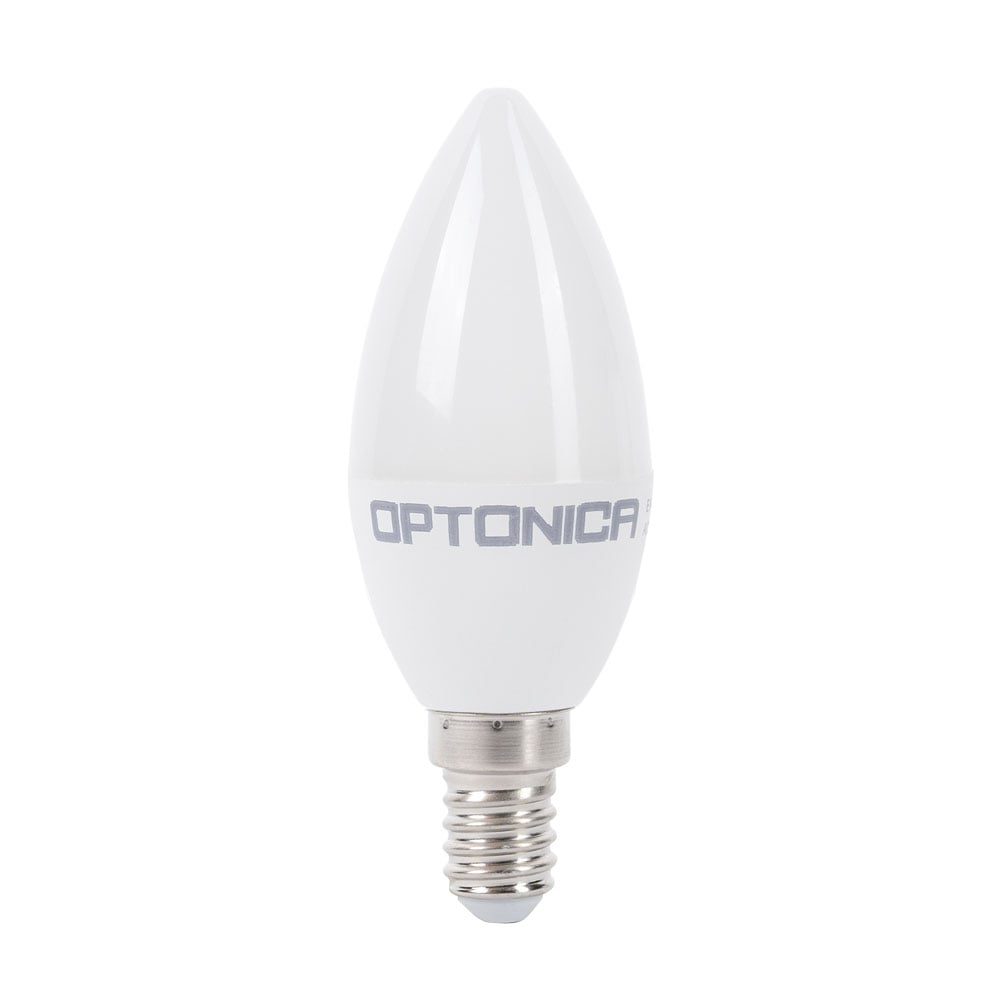 LED крушка кендъл Optonica C37 E14 8W 6000K