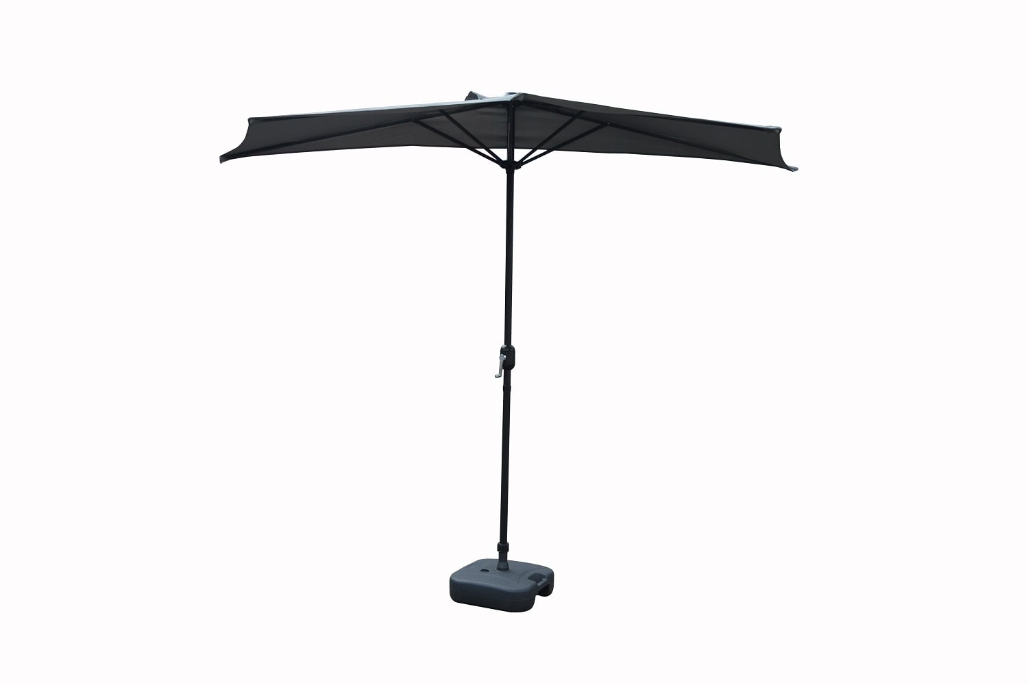 Чадър полукръг с манивела My Garden SLMB029 grey 300х150см сив