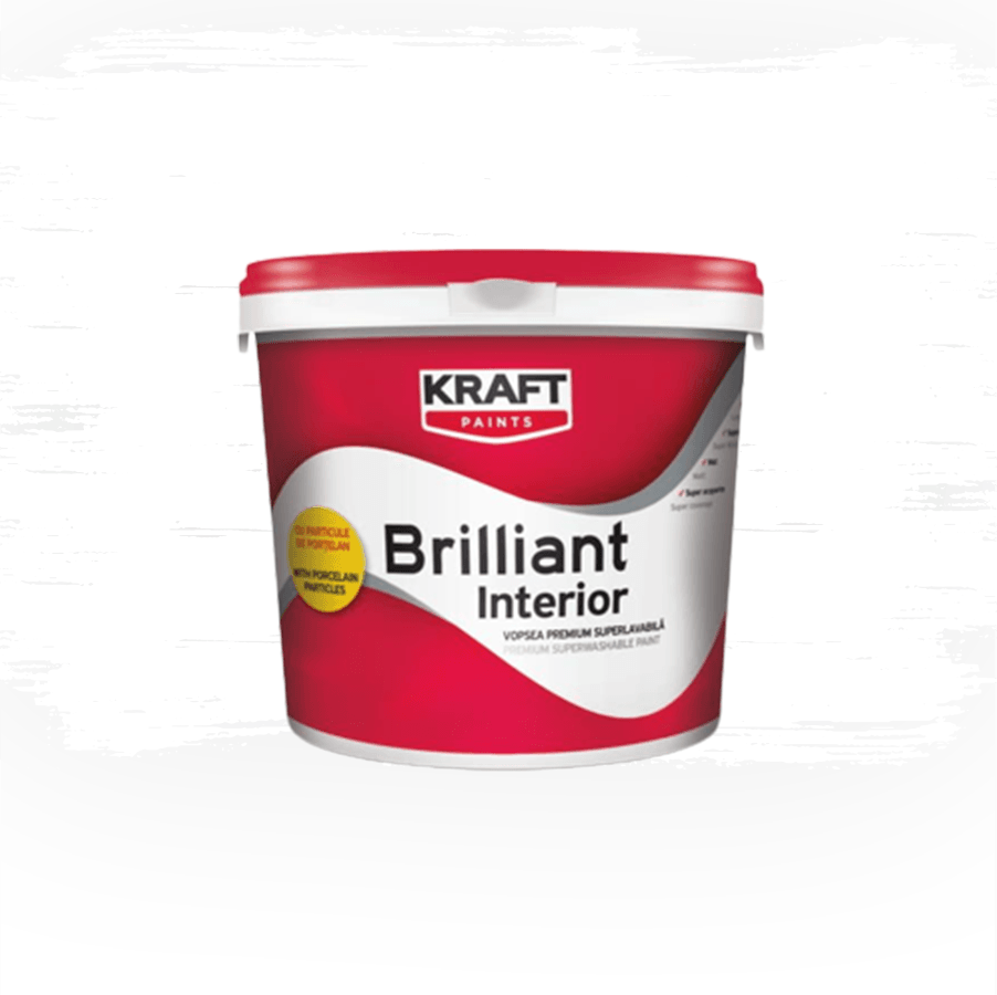 Премиум латекс Kraft Brilliant бял 2.5л