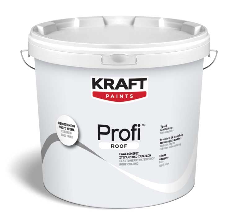 Акрилно покритие за хидроизолация и защита на покриви Kraft 9л