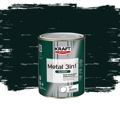 Емайллак 3 в 1 Kraft 312 зелен гланц 0.75л