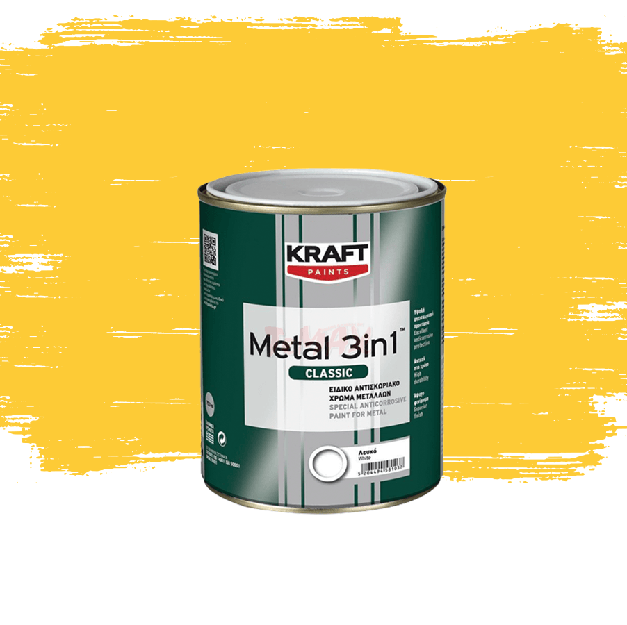 Емайллак 3 в 1 Kraft 316 жълт гланц 0.75л