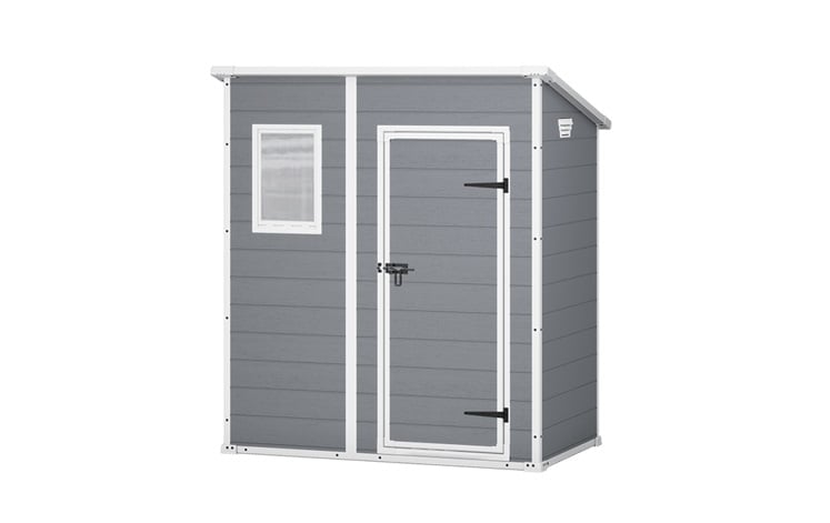 Градински навес барака Keter Manor Pent мод.6x4 Grey 200х183х111см