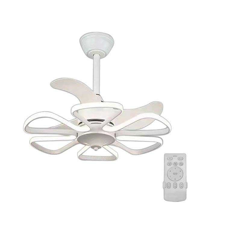 Таванен вентилатор с LED осветление и дистанционно Ziel Lighting KGFS-114 бял ф60см 30W