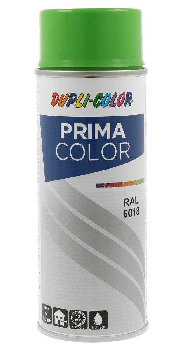 Спрей боя Dupli Color Prima RAL 6018 жълто-зелена 400мл