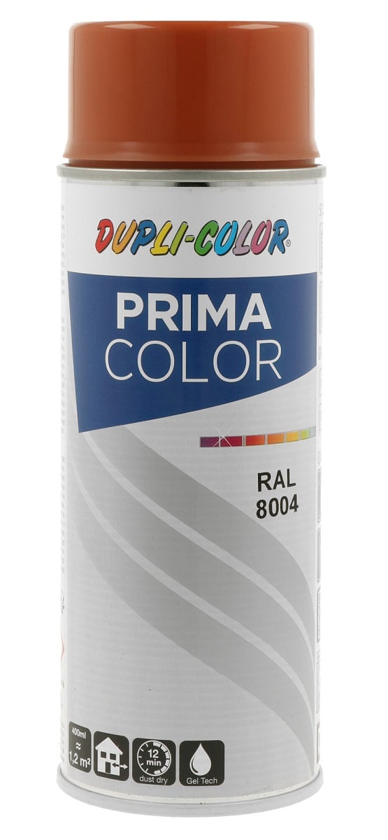 Спрей боя Dupli Color Prima RAL 8004 медно кафява 400мл