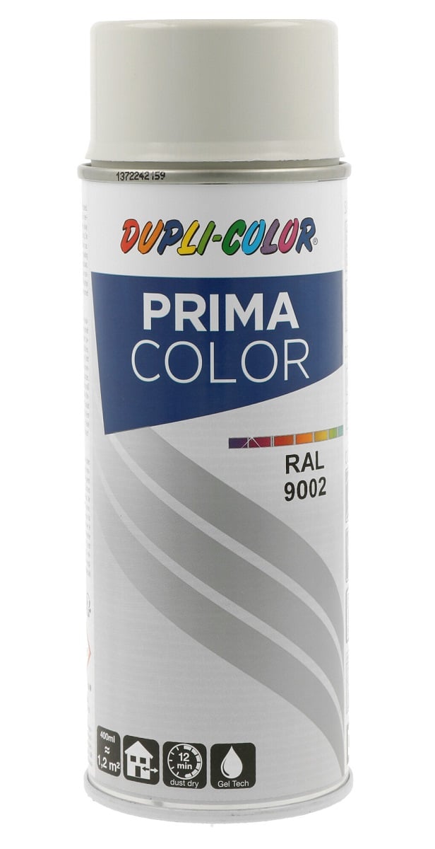 Спрей боя Dupli Color Prima RAL 9002 сиво-бяла 400мл