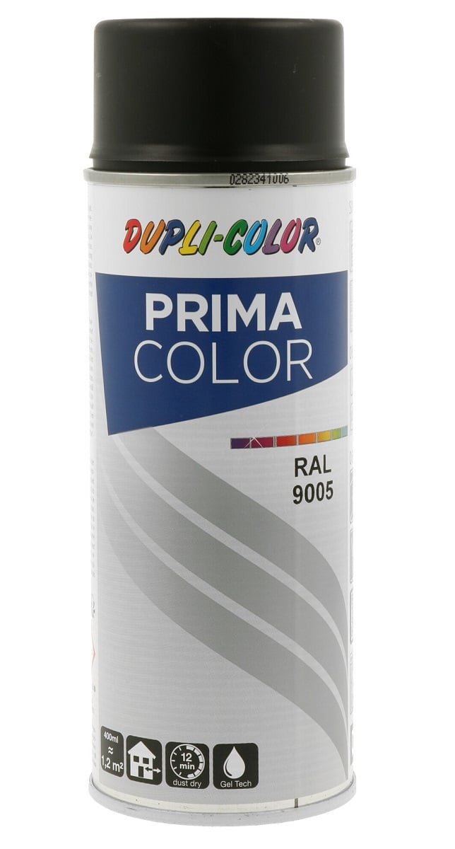 Спрей боя Dupli Color Prima RAL 9005 черен мат 600мл