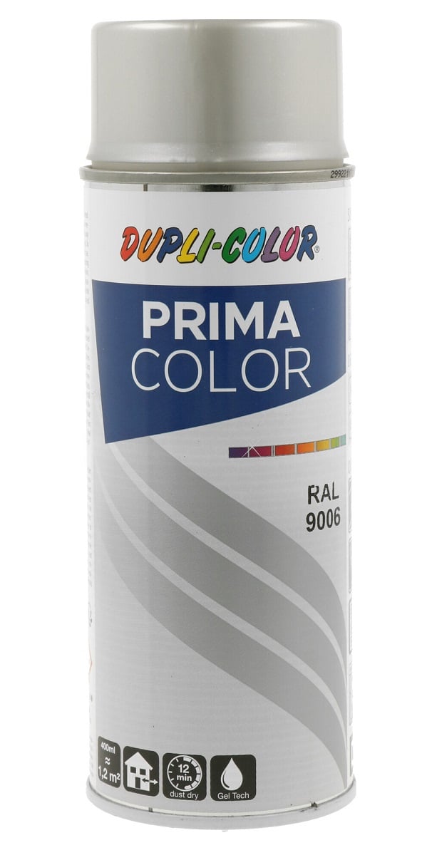 Спрей боя Dupli Color Prima RAL 9006 сребърно сатен 600мл