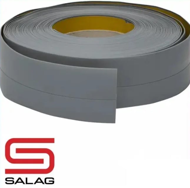 Самозалепващ перваз Salag сив 50мм / 5м