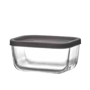 Стъклена кутия със Сив капак Cube 235 PK222 / 0.405 л