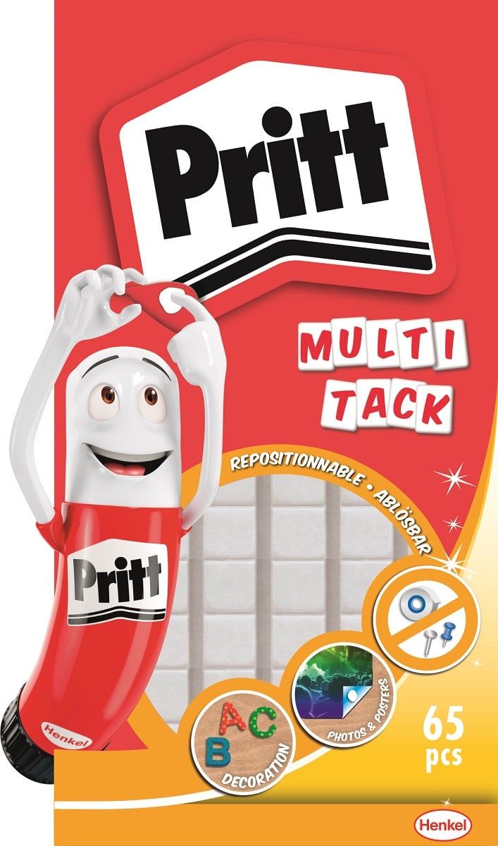 Универсални лепящи квадратчета за многократна употреба Pritt  65 броя