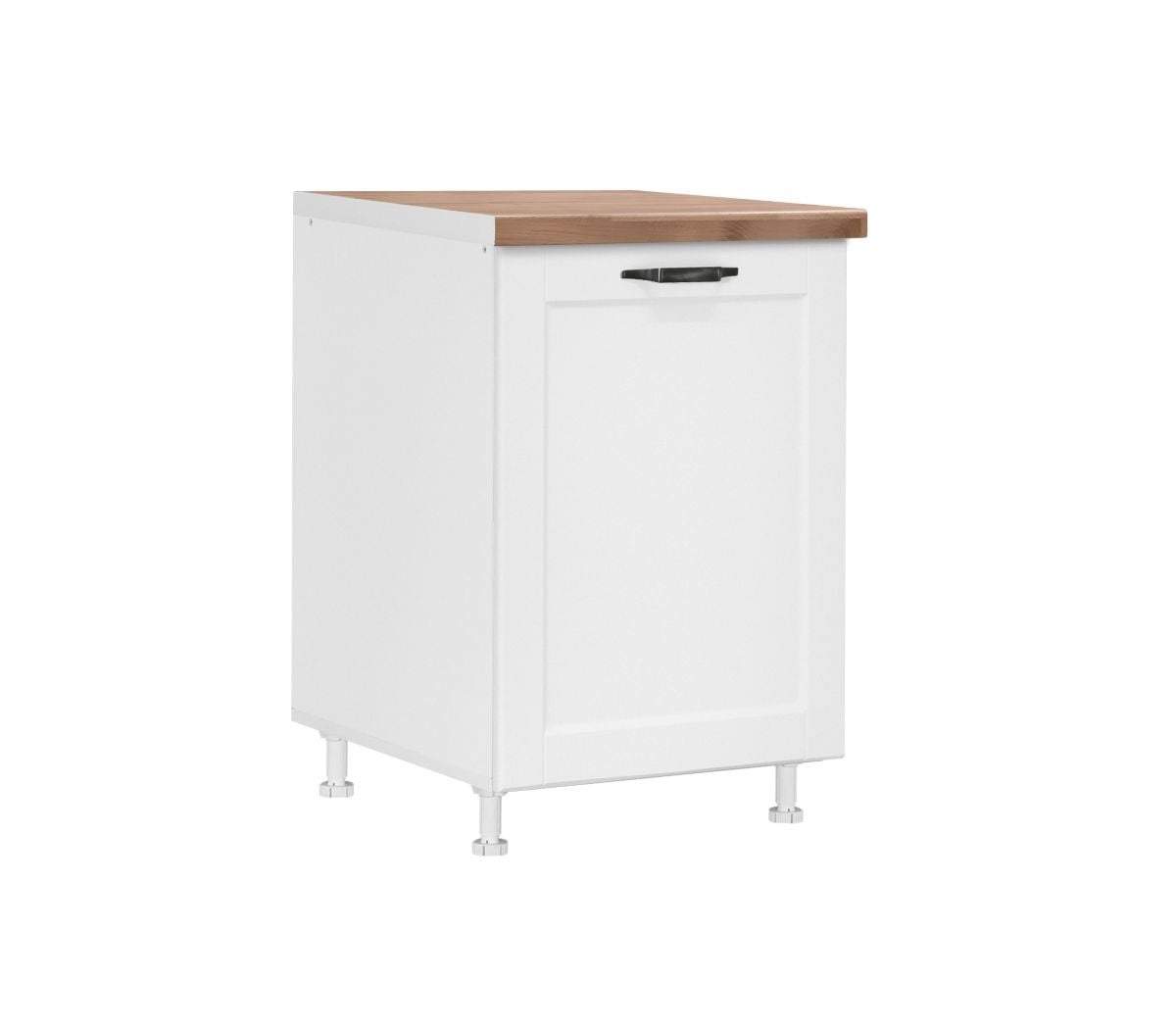 Долен шкаф с една врата и рафт Matis D50 Contempo бял