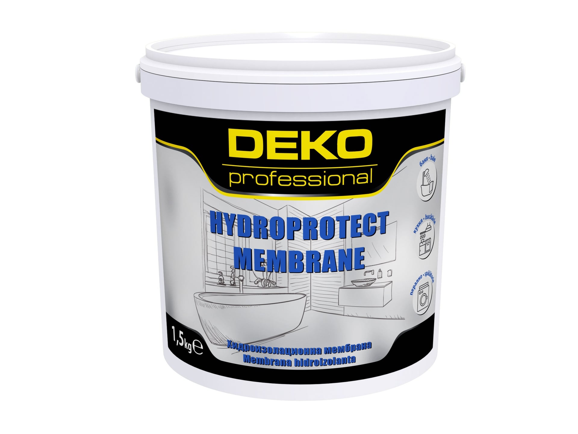 Гъвкава 1-К хидроизолационна мембрана Deko Hydroprotect 1,5кг
