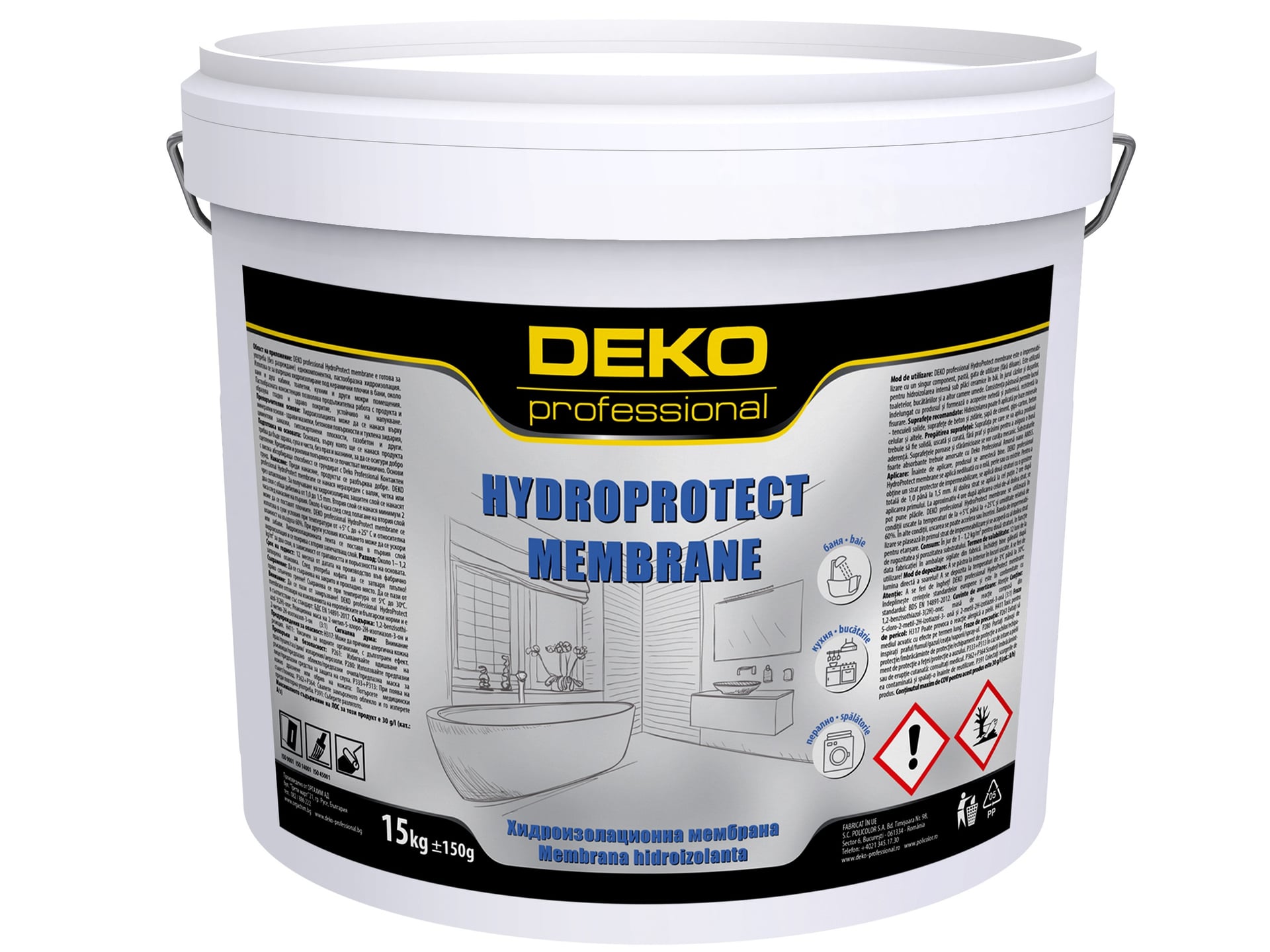 Гъвкава 1-К хидроизолационна мембрана Deko Hydroprotect 15кг