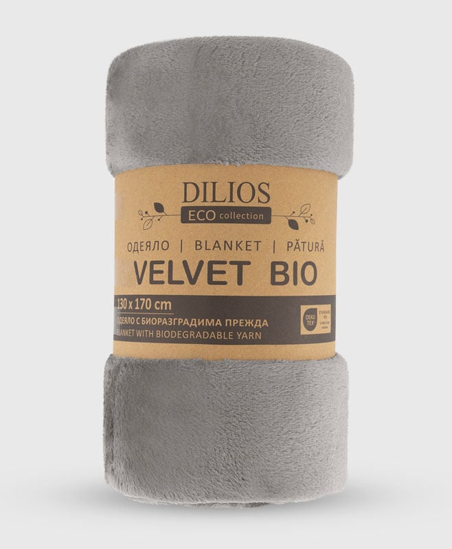 Одеяло Dilios Велвет Био 130х170см сиво