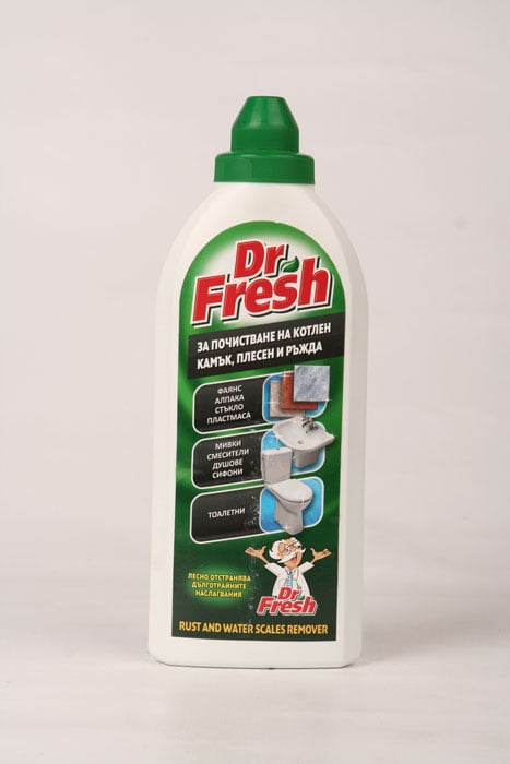 Препарат за фаянс за почистване на котлен камък, плесен и ръжда Dr. Fresh 500мл
