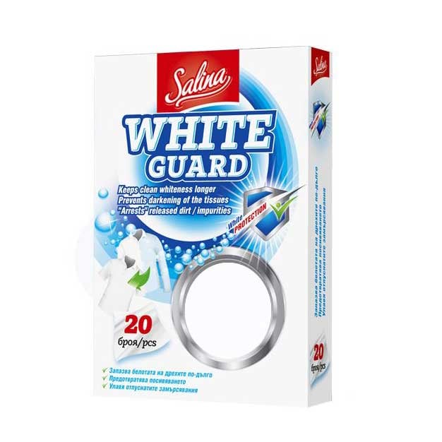 Цветоулавящи кърпи за бяло Salina White Guard 20 броя
