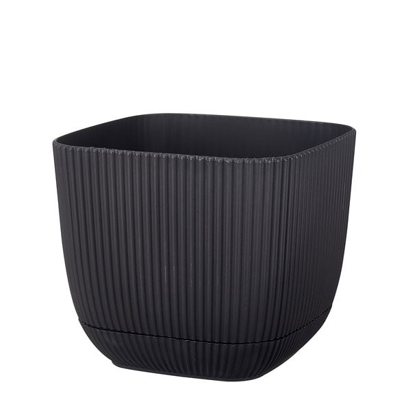Квадратна саксия 15x15xh13см 1.8л антрацит