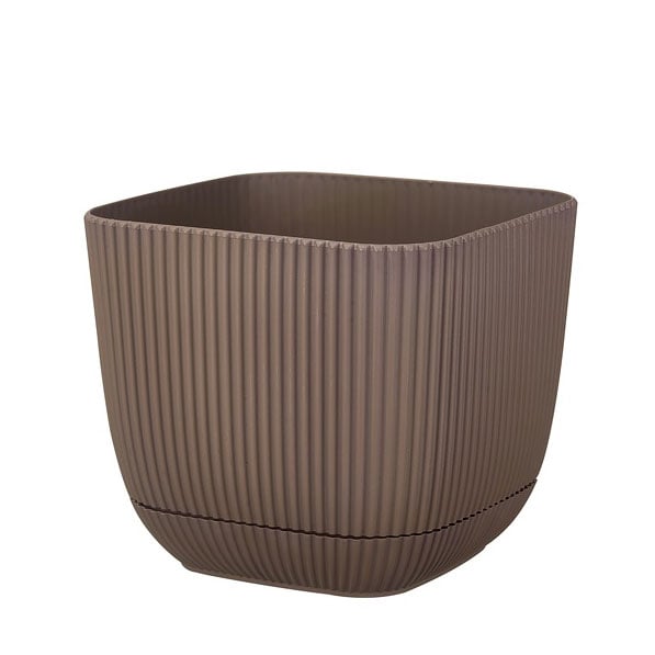 Квадратна саксия 19.3x19.3xh17см 4л тера