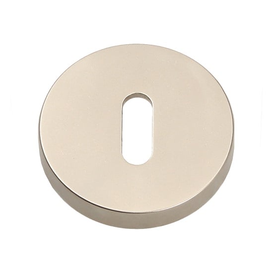 Кръгли розетки обикновен ключ Gamet Satin Nickel 2 броя