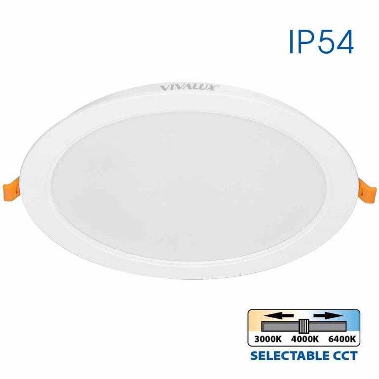 LED луна кръг Vera 24W 3000K-4000K-6400K IP54 бяла