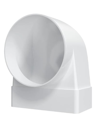 Коляно конектор Omson 620SK12.5KP / 60x204мм / ф125мм