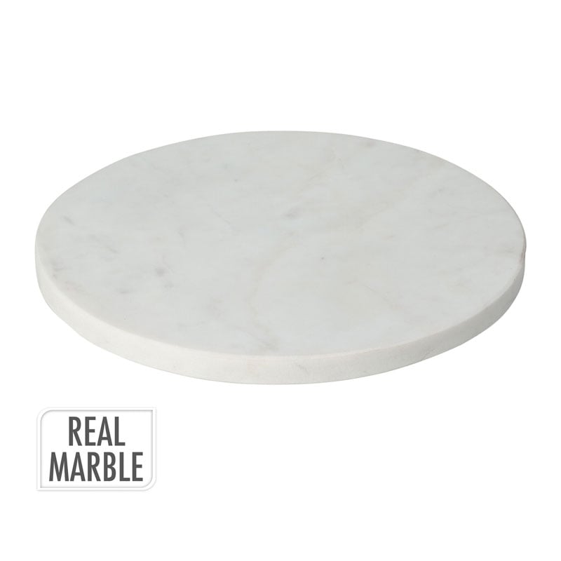 Дъска за сервиране Marble 24x24х1.5 см Бяла