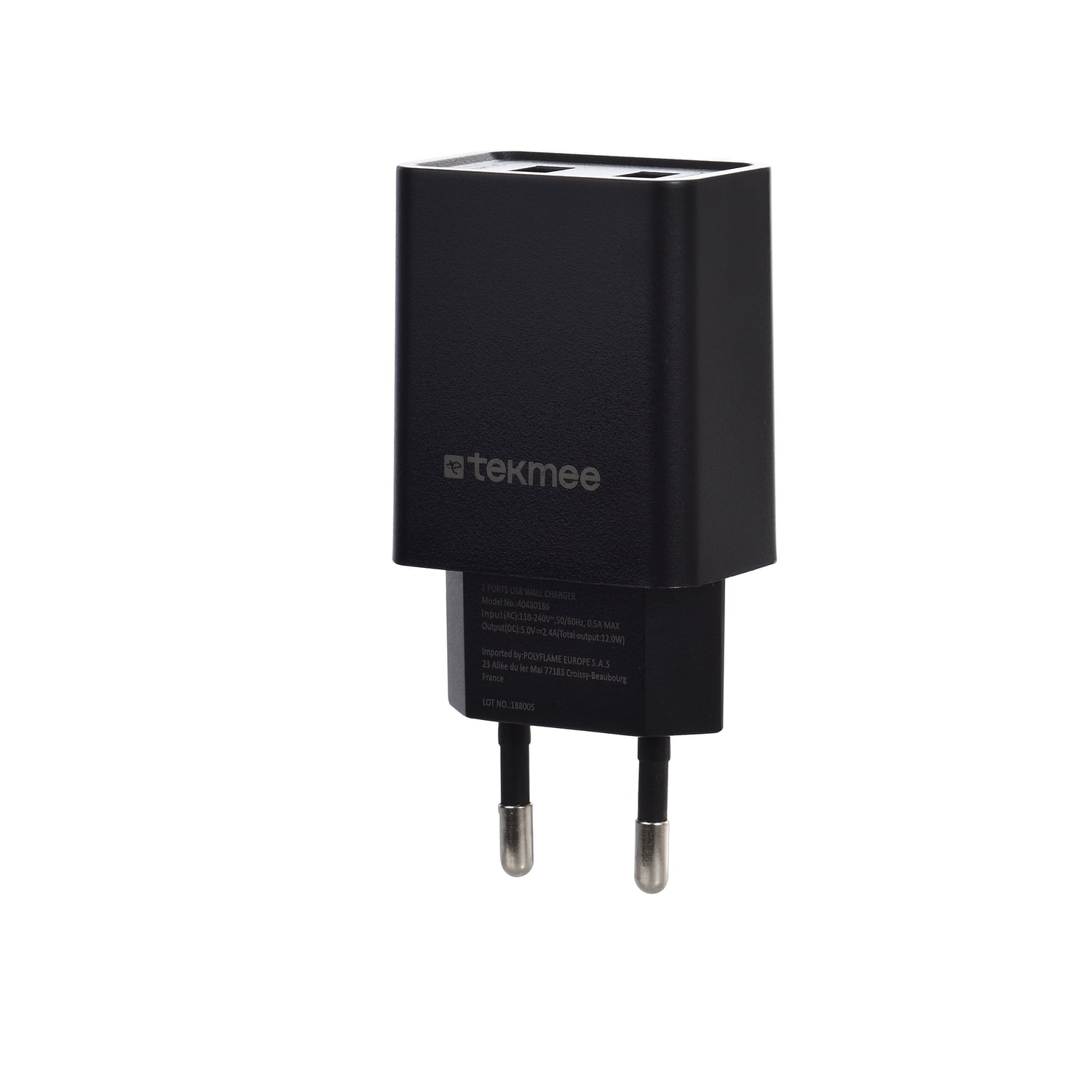 Зарядно устройство / адаптер Tekmee 2хUSB 2.4A 
