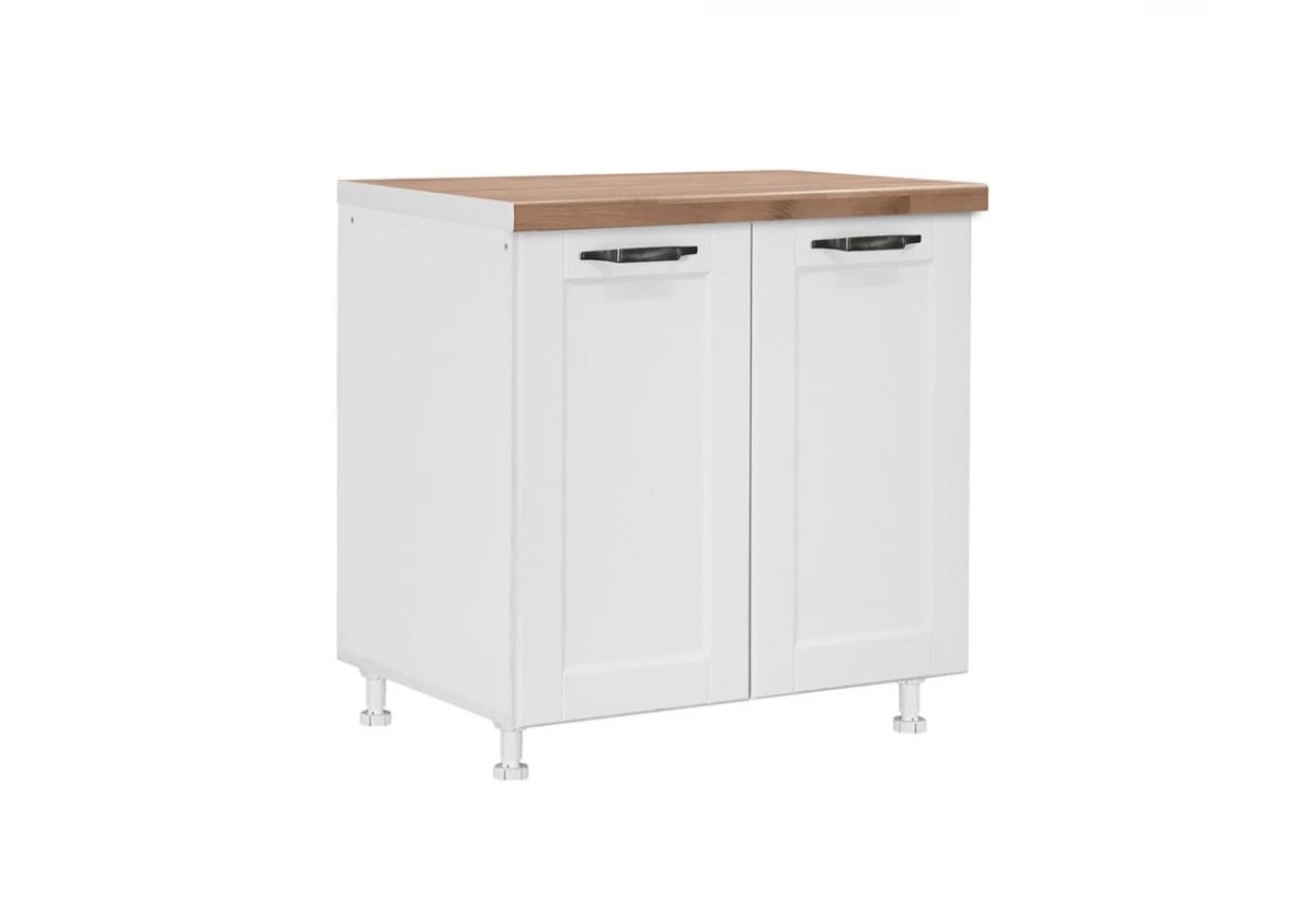 Долен шкаф с две врати и рафт Matis D60 Contempo бял