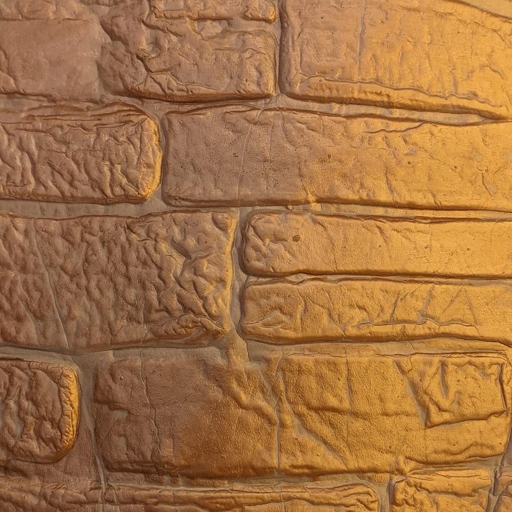 Топлоизолационно самозалепващо пано Cultural Stone A 70x60x1,2см светлокафяво 
