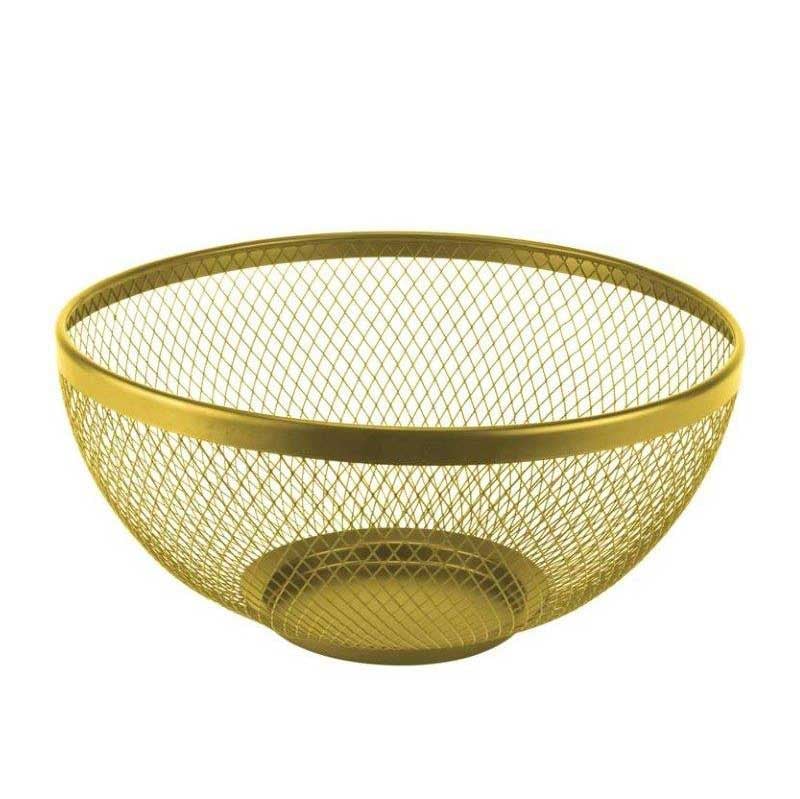 Кръгла фруктиера Ø26x13 см Златна