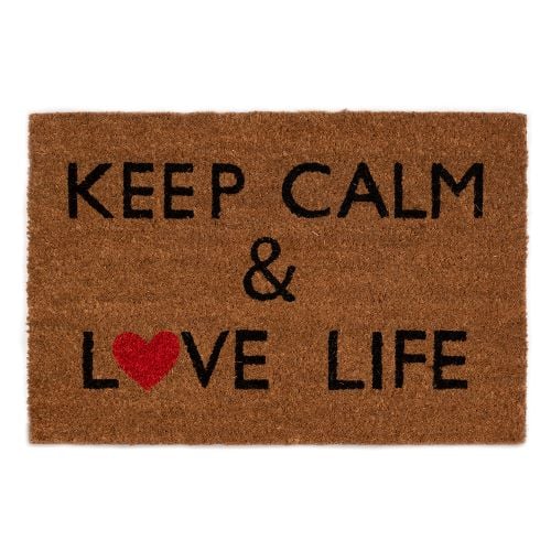 Изтривалка кокос Keep Calm & Love Life TP 11118 / 40х60см