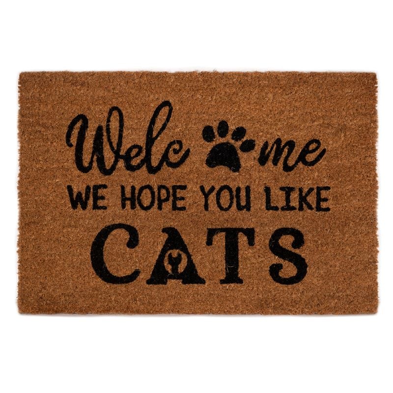 Изтривалка кокос Welcome we hope you like cats 22TP00253 / 40х60см