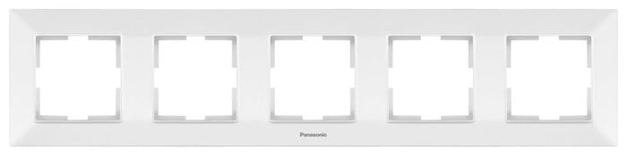 Петорна рамка Аркедия Слим Panasonic бяла 